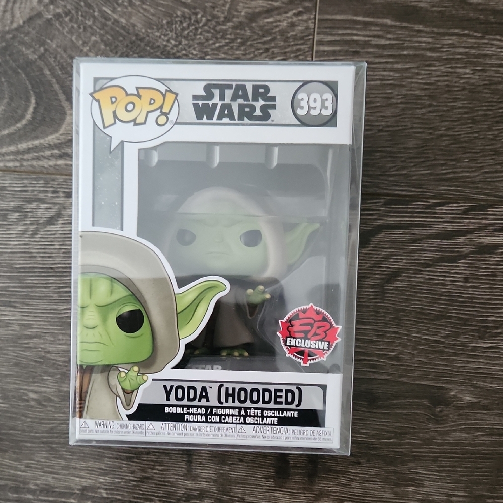 Star Wars Yoda (Hooded) Pop! Vinyl Figure #393 EB EB Exclusive Funko POP